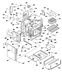 Part Location Diagram of WB18K5193 GE LOCK MOTOR W HARNESS