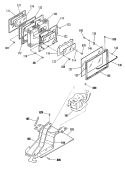Section Diagram and Parts List for JSP38GN1  General Electric Range