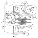 Section Diagram and Parts List for TB13SLCLAD  General Electric Refrigerator