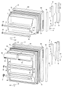 Section Diagram and Parts List for TBX16AMCRWH  General Electric Refrigerator
