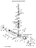MOTOR - PUMP MECHANISM Diagram and Parts List for GSD2230L20  General Electric Dishwasher