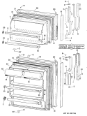 Section Diagram and Parts List for TBX16SMCLWH  General Electric Refrigerator