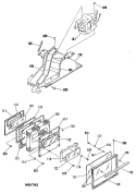 Section Diagram and Parts List for JSP26GN1  General Electric Range
