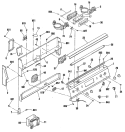 Section Diagram and Parts List for JB570GM2  General Electric Range