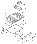 Part Location Diagram of WB62X1677 GE MAIN TOP-CHROME