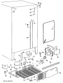 Section Diagram and Parts List for TFX22RMC  General Electric Refrigerator