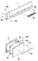 Part Location Diagram of WB56K5025 GE UPPER FRONT PANEL-WHEAT