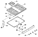 Section Diagram and Parts List for JLBS03PK3  General Electric Range