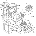 Section Diagram and Parts List for JGBS03PK3  General Electric Range