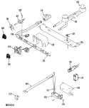 Part Location Diagram of WB28X5031 GE BURNER, TOP-FRONT