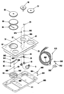 Part Location Diagram of WB18K5114 GE MAIN WIRE HARNESS