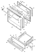 Section Diagram and Parts List for JGBS04GEN1  General Electric Range