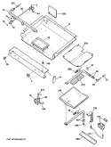 Section Diagram and Parts List for JGBP31GEP1  General Electric Range