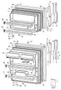 Section Diagram and Parts List for TBX18ALBLAD  General Electric Refrigerator