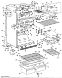 Part Location Diagram of WR38X1165 GE TRIM SHELF