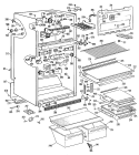 Section Diagram and Parts List for TBX18KMBRAD  General Electric Refrigerator