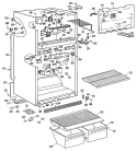 Section Diagram and Parts List for TBX18SLBLAD  General Electric Refrigerator