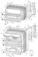 Section Diagram and Parts List for TBX18ZLBRWH  General Electric Refrigerator