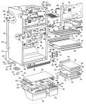 Part Location Diagram of WR17X2753 GE SLIDE COVER Left Hand