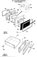Part Location Diagram of WB55X5348 GE UNKNOWN