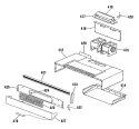 Section Diagram and Parts List for JHP63GN1  General Electric Range
