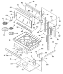 Section Diagram and Parts List for JHP70GN2  General Electric Microwave Oven Combo