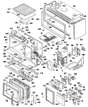 Section Diagram and Parts List for JHP70GN2  General Electric Microwave Oven Combo