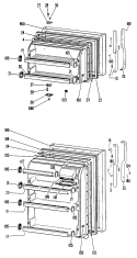 Section Diagram and Parts List for TBF14SKCR  General Electric Refrigerator