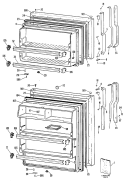 Section Diagram and Parts List for TBX18LLBRWH  General Electric Refrigerator