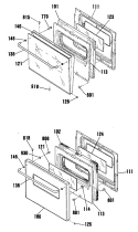 Part Location Diagram of WB56K5054 GE OV Door FRAME