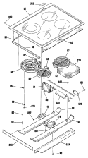 Section Diagram and Parts List for JSP38GN2  General Electric Range
