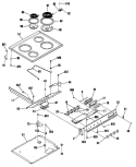 Section Diagram and Parts List for JSP26GN2  General Electric Range