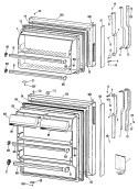 Section Diagram and Parts List for TBX16APDRAD  General Electric Refrigerator