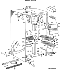Part Location Diagram of WR17X2502 GE COVER FAN