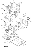 Section Diagram and Parts List for AMV12AAM1  General Electric Air Conditioner
