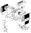 Section Diagram and Parts List for AVV18DAV1  General Electric Air Conditioner