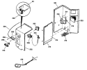 Section Diagram and Parts List for AED22DAR2  General Electric Air Conditioner