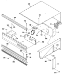 Section Diagram and Parts List for ZEK735WP1  General Electric Wall Oven