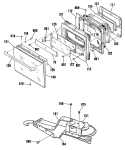 Part Location Diagram of WB56K5036 GE FRAME W/REFLECTOR Assembly