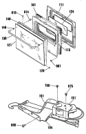 Section Diagram and Parts List for JKP27WP1  General Electric Wall Oven