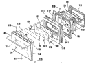 Section Diagram and Parts List for JKP27WP1  General Electric Wall Oven