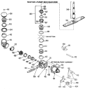 MOTOR - PUMP MECHANISM Diagram and Parts List for GSD400YK-03  General Electric Dishwasher
