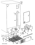 Section Diagram and Parts List for TFX27IMA  General Electric Refrigerator