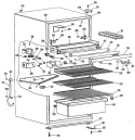 Section Diagram and Parts List for TB13SPCLAD  General Electric Refrigerator