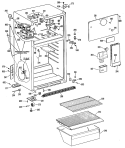 Section Diagram and Parts List for TBX14APELWH  General Electric Refrigerator
