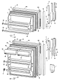 Section Diagram and Parts List for TBX14SPERAD  General Electric Refrigerator
