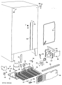Section Diagram and Parts List for TFX20DLR  General Electric Refrigerator