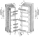 Section Diagram and Parts List for TFX19LLP  General Electric Refrigerator