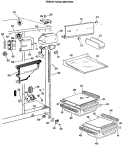 FRESH FOOD SECTION Diagram and Parts List for TFX20KLR  General Electric Refrigerator