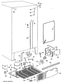 Section Diagram and Parts List for TFX24PLL  General Electric Refrigerator